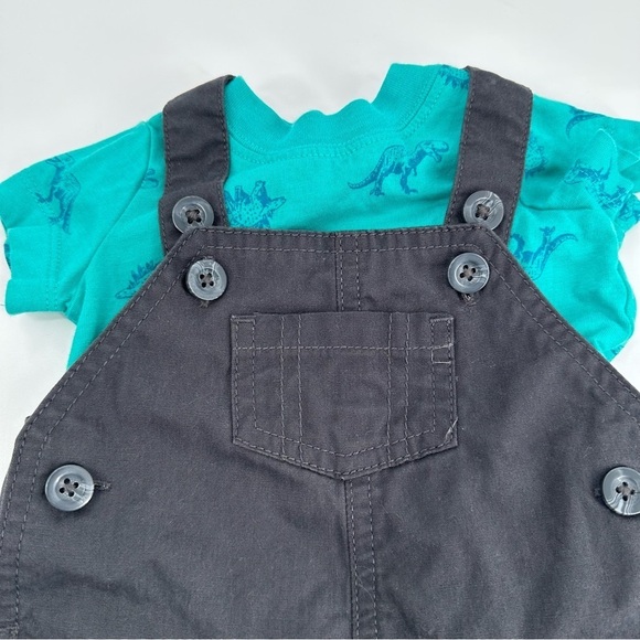 CARTER'S  Dinosaur Overall Set 3 Months - Picture 2 of 5